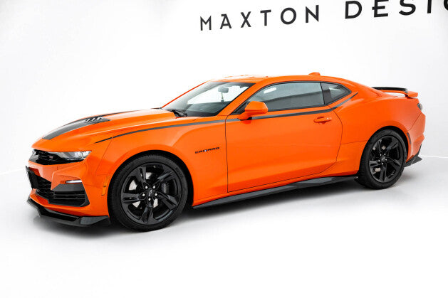 Seitenschweller Ansatz (Paar) V.1 passend für Chevrolet Camaro SS Mk6 FL schwarz Hochglanz