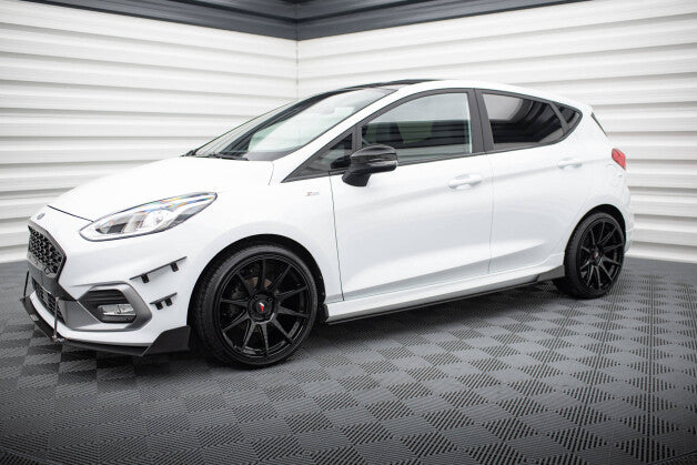 Seitenschweller Ansatz (Paar) V.1 passend für Ford Fiesta Mk8 ST / ST-Line schwarz matt