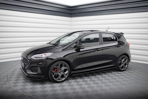 Seitenschweller Ansatz (Paar) V.1 passend für Ford Fiesta ST / ST-Line Mk8 schwarz Hochglanz