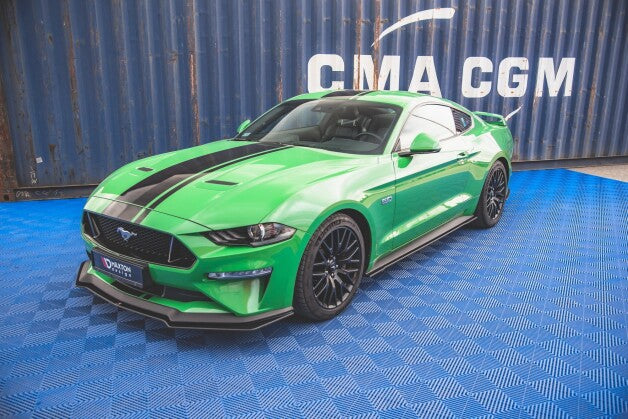 Seitenschweller Ansatz (Paar) V.1 passend für Ford Mustang GT Mk6 FL roter Kern