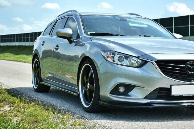 Seitenschweller Ansatz (Paar) V.1 passend für Mazda 6 Kombi GJ (Mk3) schwarz Hochglanz