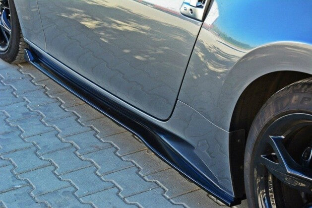 Seitenschweller Ansatz (Paar) V.1 passend für Nissan 370Z schwarz Hochglanz