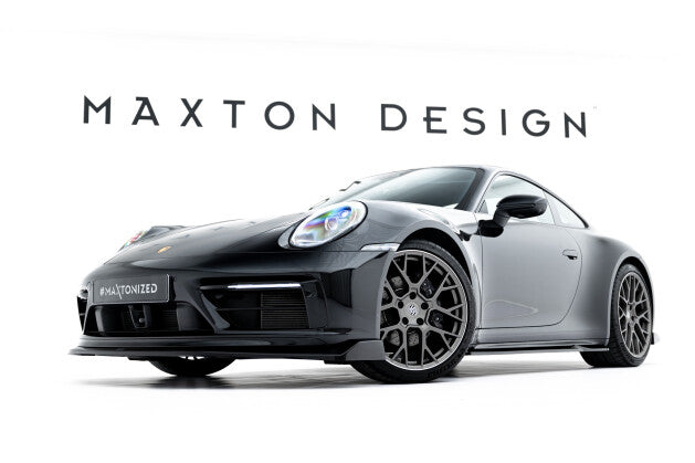 Seitenschweller Ansatz (Paar) V.1 passend für Porsche 911 Carrera Sport Design 992 schwarz Hochglanz
