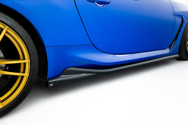 Seitenschweller Ansatz (Paar) V.1 passend für Subaru BRZ Mk2 schwarz Hochglanz