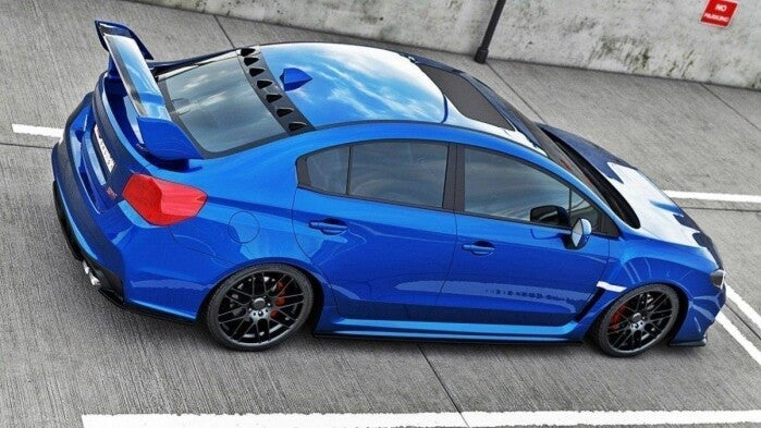 Seitenschweller Ansatz (Paar) V.1 passend für Subaru Impreza WRX STI MK4 schwarz Hochglanz