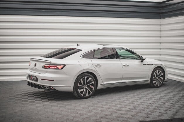 Seitenschweller Ansatz (Paar) V.1 passend für VW Arteon R/ R-Line Limousine / Shooting Brake Mk1 FL schwarz matt