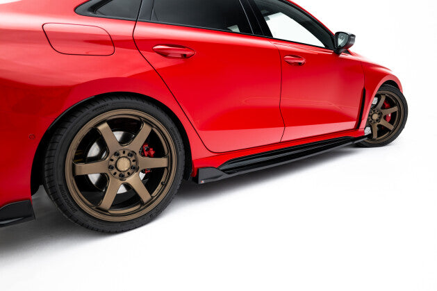 Seitenschweller Ansatz (Paar) V.2 passend für Audi RS3 Sportback 8Y FL schwarz Hochglanz