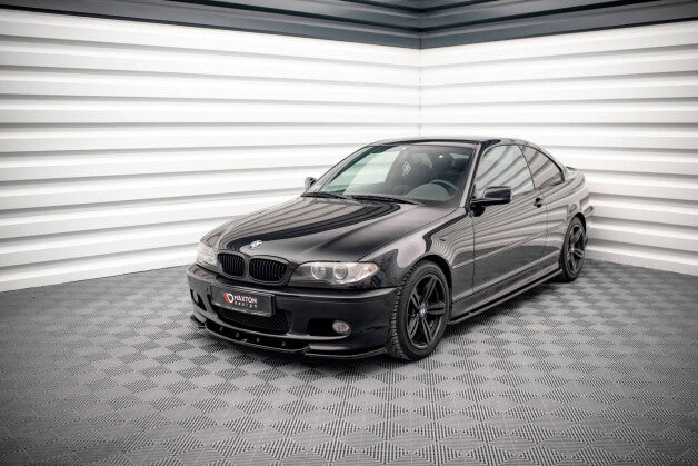 Seitenschweller Ansatz (Paar) V.2 passend für BMW 3er Coupe M-Paket E46 schwarz Hochglanz