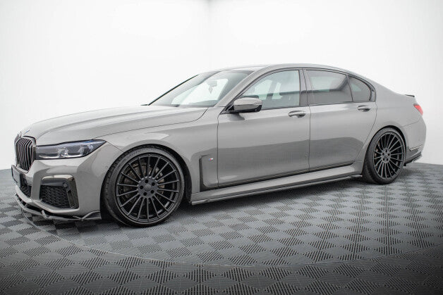Seitenschweller Ansatz (Paar) V.2 passend für BMW 7 M-Paket G11 schwarz Hochglanz