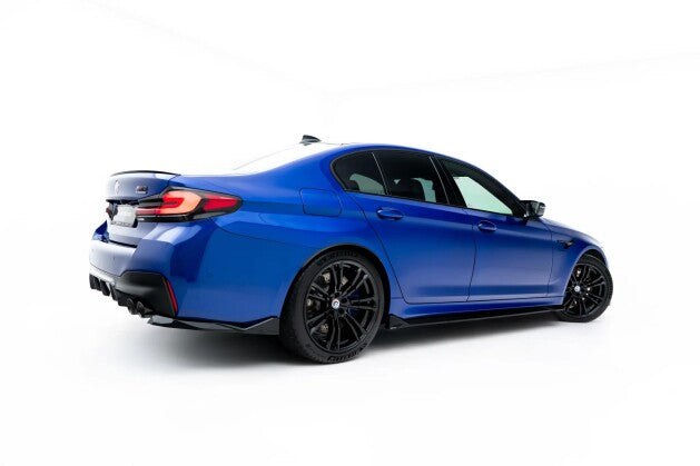 Seitenschweller Ansatz (Paar) V.2 passend für BMW M5 F90 / F90 Facelift schwarz Hochglanz