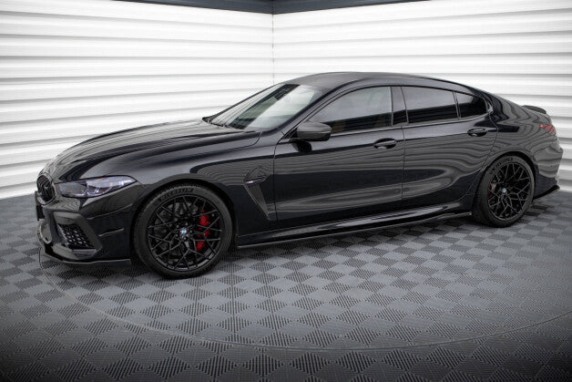 Seitenschweller Ansatz (Paar) V.2 passend für BMW M8 Gran Coupe F93 / 8 Gran Coupe M-Paket G16 schwarz Hochglanz