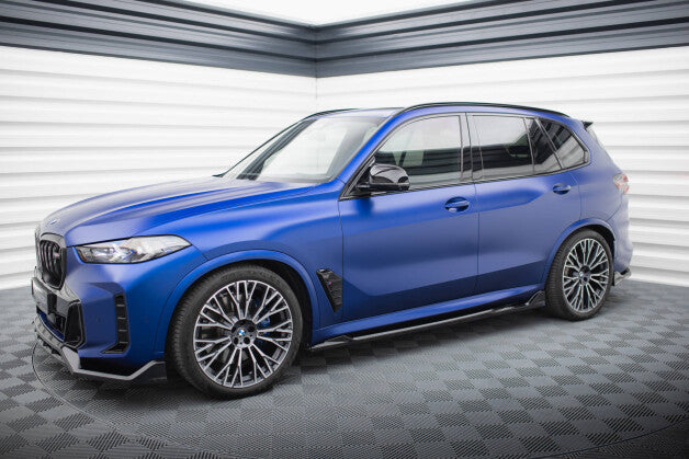 Seitenschweller Ansatz (Paar) V.2 passend für BMW X5 M-Paket G05 FL schwarz Hochglanz