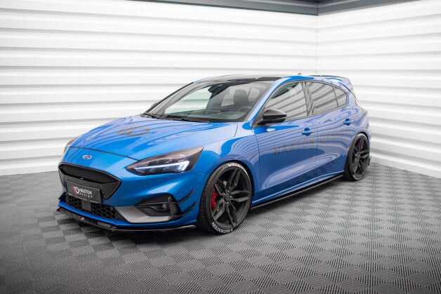 Seitenschweller Ansatz (Paar) V.2 passend für Ford Focus ST / ST-Line Mk4 schwarz Hochglanz