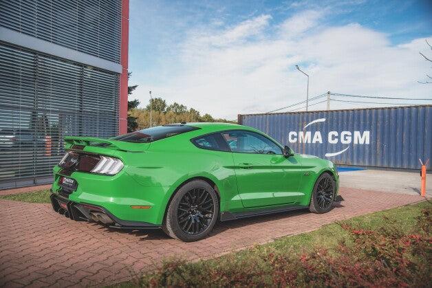Seitenschweller Ansatz (Paar) V.2 passend für Ford Mustang GT Mk6 FL schwarz matt