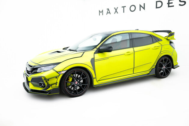 Seitenschweller Ansatz (Paar) V.2 passend für Honda Civic Type-R Mk10 / Mk10 FL schwarz matt (4251937832769)