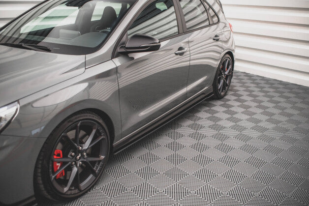 Seitenschweller Ansatz (Paar) V.2 passend für Hyundai I30 N roter Kern