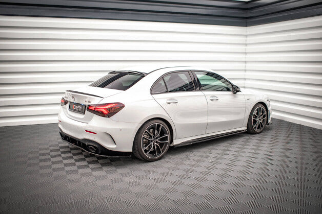 Seitenschweller Ansatz (Paar) V.2 passend für Mercedes A35 AMG / AMG-Line W177 schwarz Hochglanz