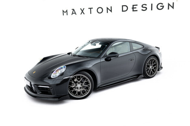 Seitenschweller Ansatz (Paar) V.2 passend für Porsche 911 Carrera Sport Design 992 schwarz Hochglanz