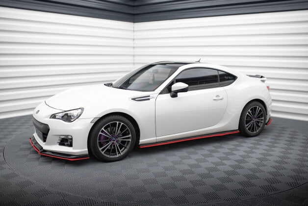 Seitenschweller Ansatz (Paar) V.2 passend für Subaru BRZ Mk1 / Mk1 FL / Toyota GT86 FL schwarz Hochglanz