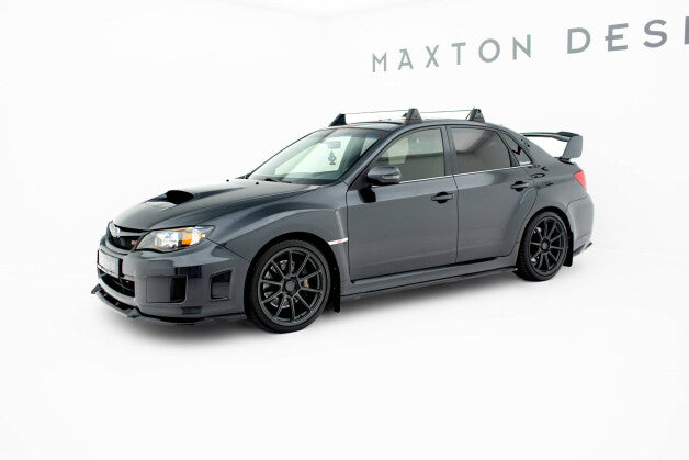 Seitenschweller Ansatz (Paar) V.2 passend für Subaru Impreza WRX STI Mk3 FL schwarz Hochglanz