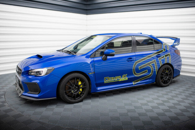 Seitenschweller Ansatz (Paar) V.2 passend für Subaru WRX STI Mk1 schwarz Hochglanz