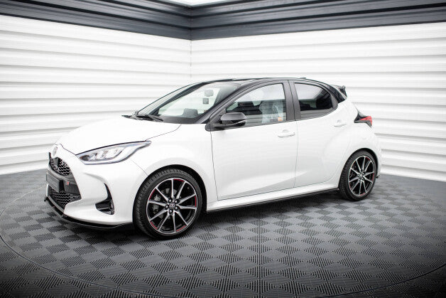 Seitenschweller Ansatz (Paar) V.2 passend für Toyota Yaris Mk4 schwarz Hochglanz