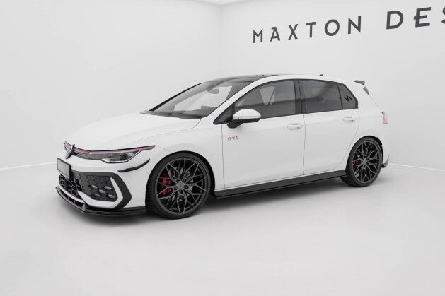 Seitenschweller Ansatz (Paar) V.2 passend für VW Golf GTI / GTE / GTI Clubsport / R-Line Mk8 roter Kern