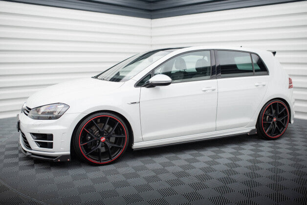 Seitenschweller Ansatz (Paar) V.3 + Flaps passend für VW Golf R / R-Line Mk7