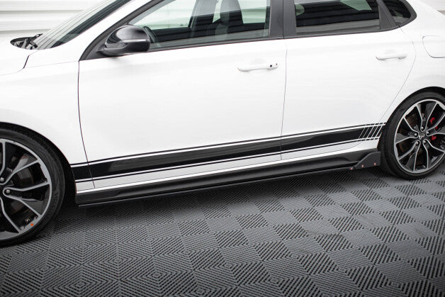 Seitenschweller Ansatz (Paar) V.5 + Flaps passend für Hyundai I30 N / N-Line Hatchback / Fastback Mk3 / Mk3 FL
