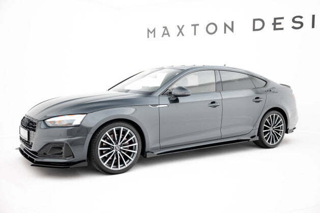 Seitenschweller Flaps passend für Audi A5 Sportback F5 FL schwarz Hochglanz