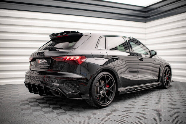 Seitenschweller Flaps passend für Audi RS3 Sportback 8Y schwarz Hochglanz