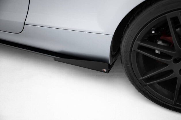 Seitenschweller Flaps passend für Audi TT S / TT S-Line 8J FL schwarz Hochglanz