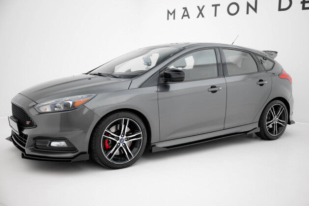 Seitenschweller Flaps passend für Ford Focus ST Mk3 FL schwarz Hochglanz
