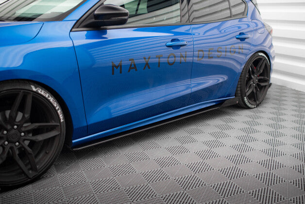 Seitenschweller Flaps passend für Ford Focus ST / ST-Line Mk4 schwarz Hochglanz