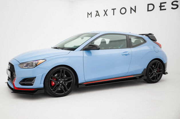 Seitenschweller Flaps passend für Hyundai Veloster N Mk2 schwarz Hochglanz