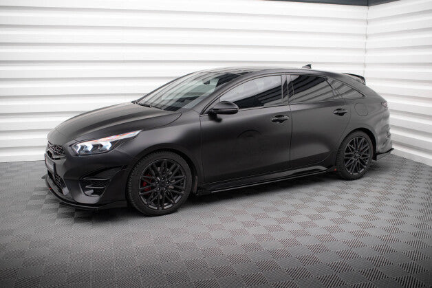 Seitenschweller Flaps passend für Kia Proceed GT / GT-Line Mk1 FL / Ceed GT Mk3 FL schwarz Hochglanz