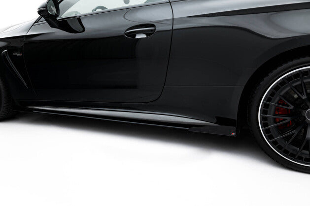 Seitenschweller Flaps passend für Mercedes-AMG CLE 53 Aero C236 schwarz Hochglanz
