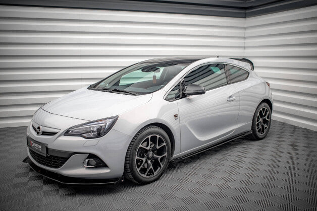 Seitenschweller Flaps passend für Opel Astra GTC OPC-Line J schwarz Hochglanz