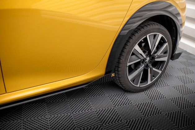 Seitenschweller Flaps passend für Peugeot 208 GT Mk2 schwarz Hochglanz