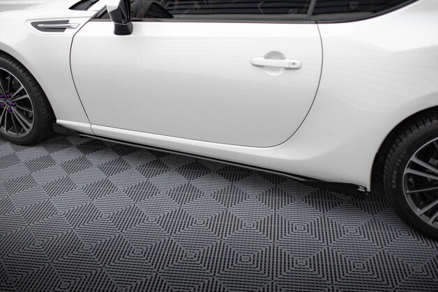 Seitenschweller Flaps passend für Subaru BRZ Mk1 / Mk1 FL schwarz Hochglanz
