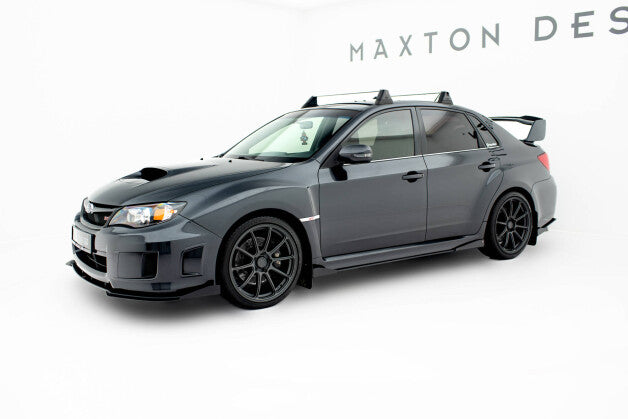 Seitenschweller Flaps passend für Subaru Impreza WRX STI Mk3 FL schwarz Hochglanz