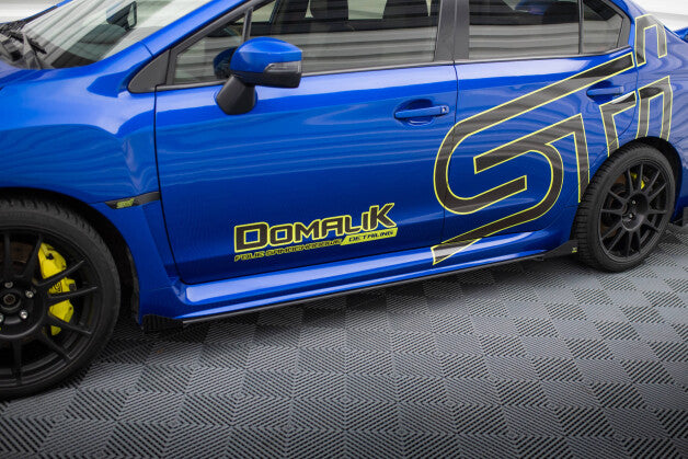 Seitenschweller Flaps passend für Subaru WRX STI Mk1 schwarz Hochglanz