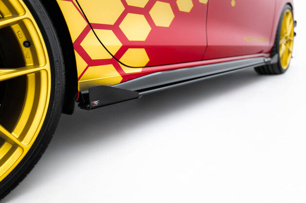 Seitenschweller Flaps passend für VW Golf GTI Clubsport Mk8 FL schwarz Hochglanz