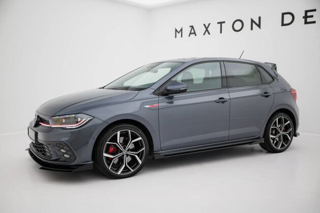 Seitenschweller Flaps passend für VW Polo GTI Mk6 FL schwarz Hochglanz