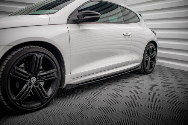 Seitenschweller Flaps passend für VW Scirocco R Mk3 schwarz Hochglanz