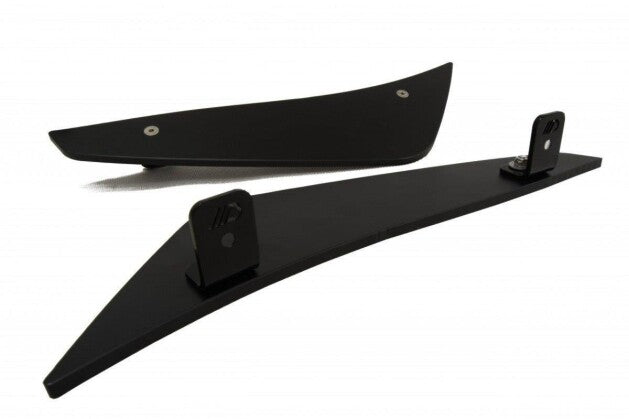 Stoßstangen Flaps Wings vorne Canards passend für BMW M3 E92 / E93 (vor FL) schwarz matt