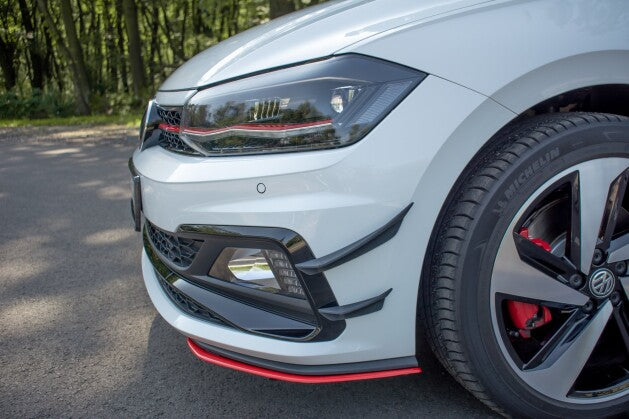Stoßstangen Flaps Wings vorne Canards passend für VW Polo GTI Mk6